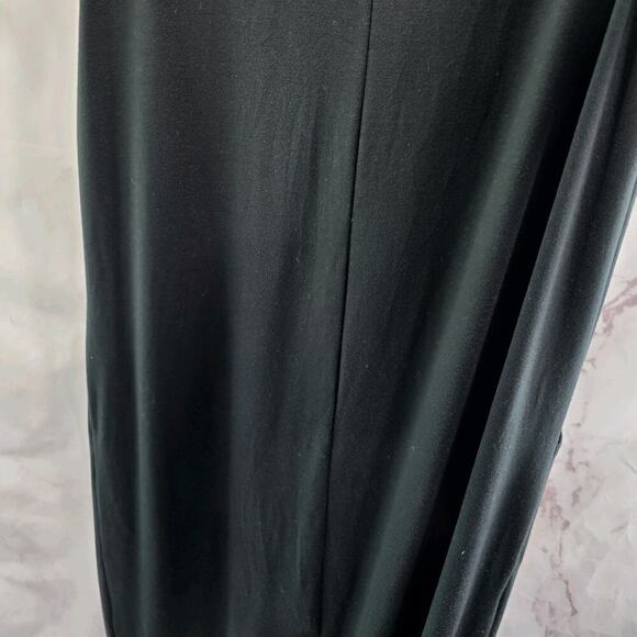 J Jill Dress Womens XL Black Sleeveless Tank Midi Maxi Luxe Tencel Mock Neck - Picture 7 of 10